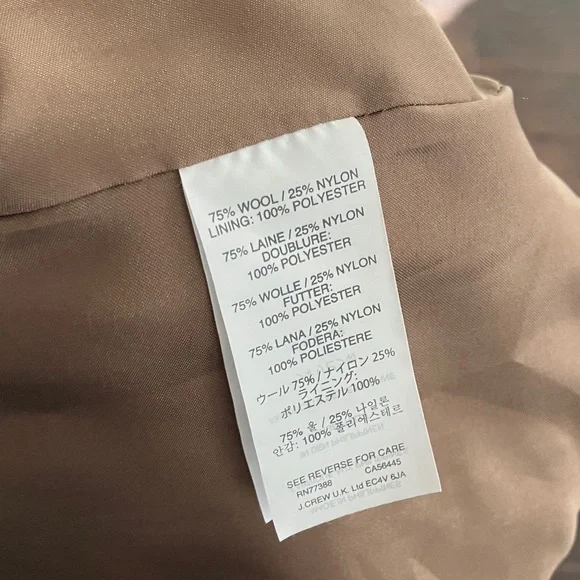 J. Crew Italian wool double cloth coat - Picture 12 of 12